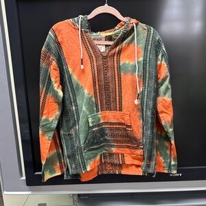 Beach By Exist Green & Orange Hoodie NWT